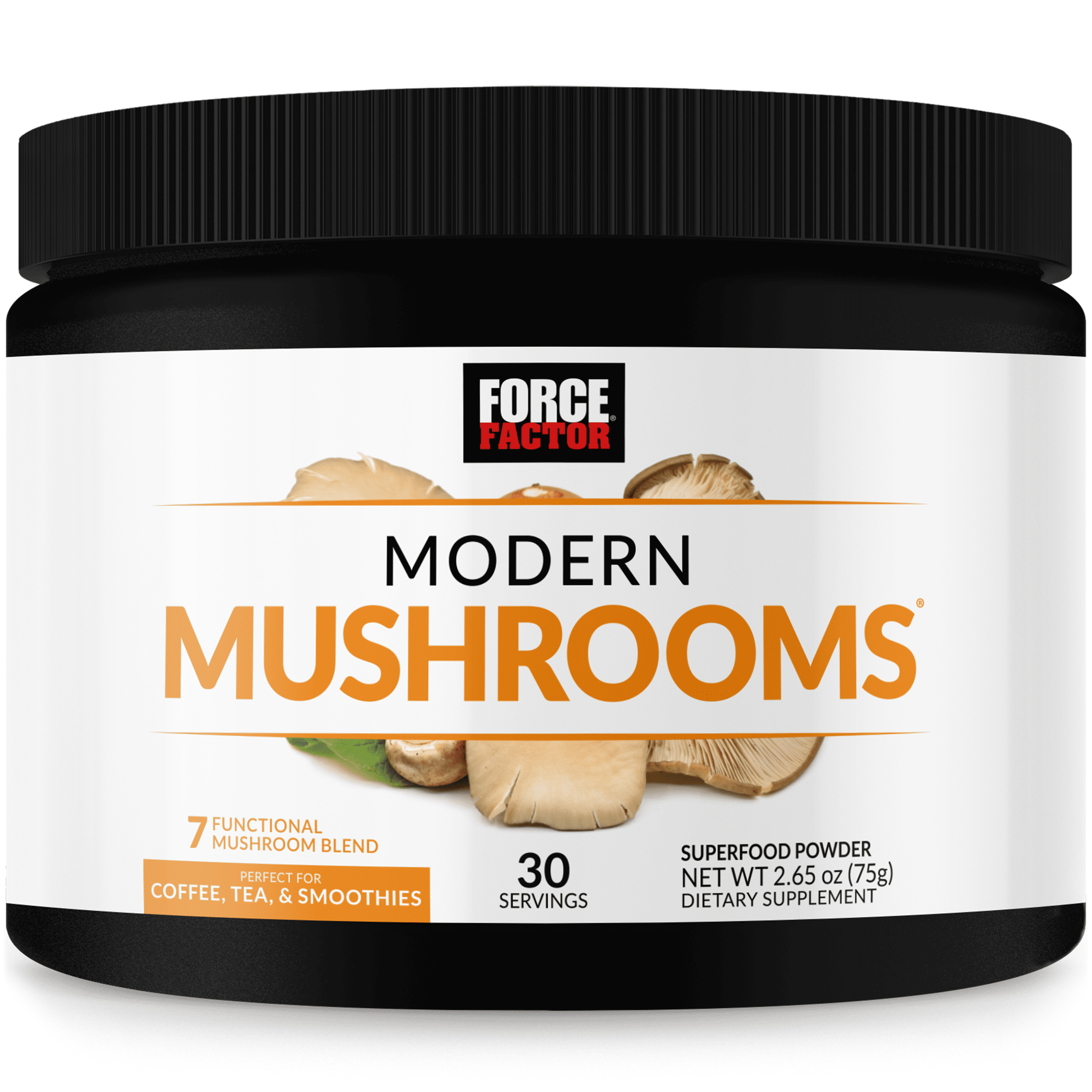 (3 pack) Force Factor Modern Mushrooms, Mushroom Supplement with Lion’s Mane, Cordyceps & Reishi for Energy, Focus, Immune Health, Unflavored, 30 Servings
