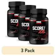 (3 pack) Force Factor Score! XXL Nitric Oxide Booster Supplement for Men, 30 Tablets