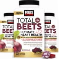 thumbnail interactive-video image 1 of (3 pack) Force Factor Total Beets Ultimate Heart Health, Blood Pressure Support with CoQ10 & Beet Root for Nitric Oxide & Energy, Berry, 60 Soft Chews, 1 of 16