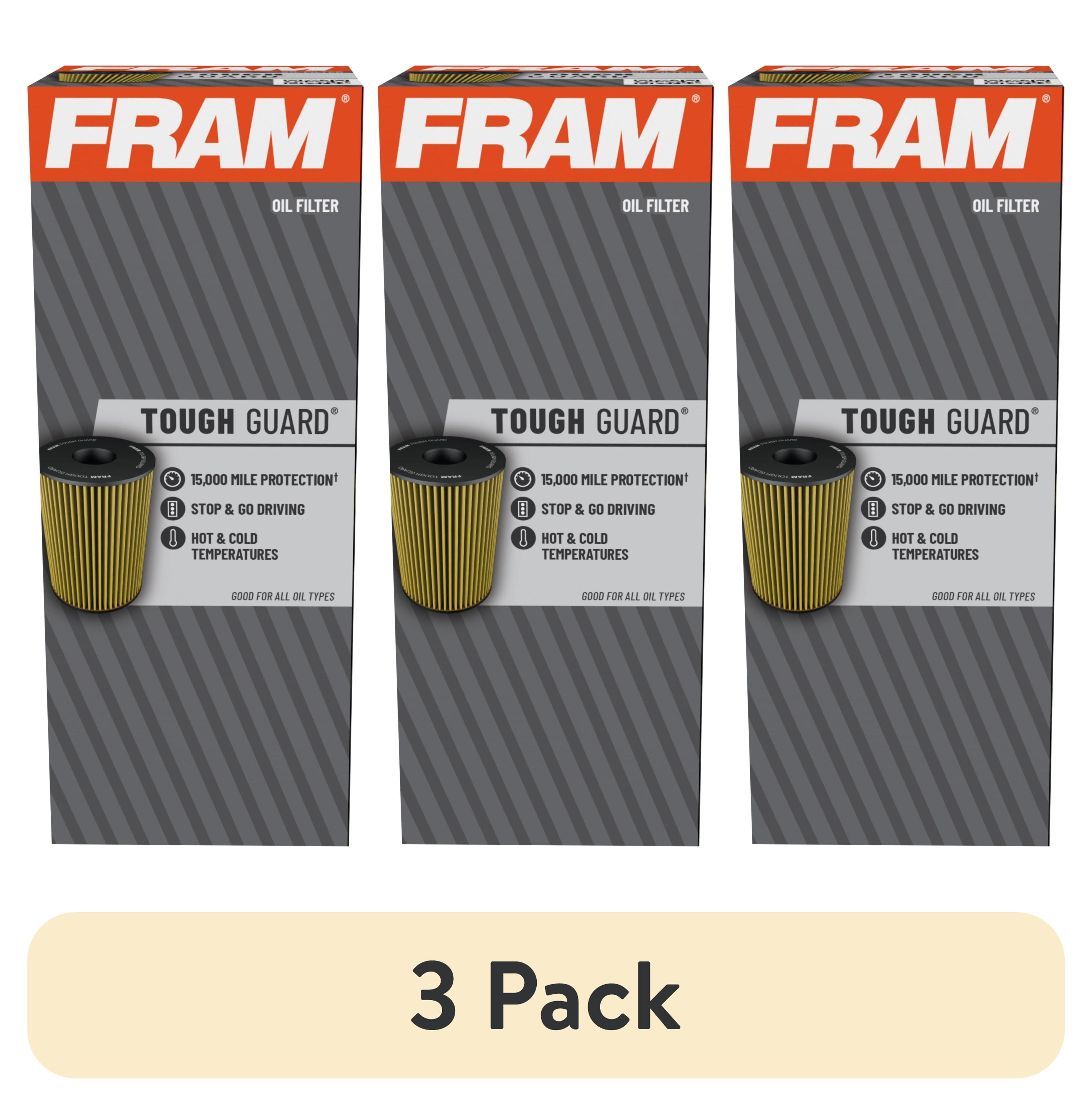 (3 pack) FRAM Tough Guard Oil Filter, TG11934, 15K mile Filter for Hyundai and Kia Vehicles