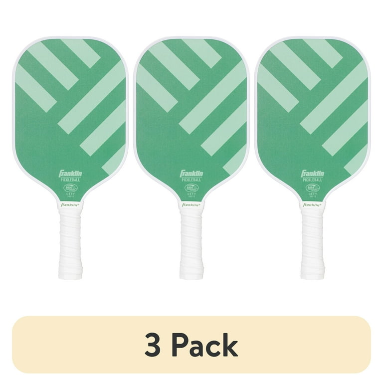 PONTAPES PJW SET 15-16 ホワイト×グリーン Franklin Sports Pickleball Paddle 8.8mm Polypropylene Core USAP