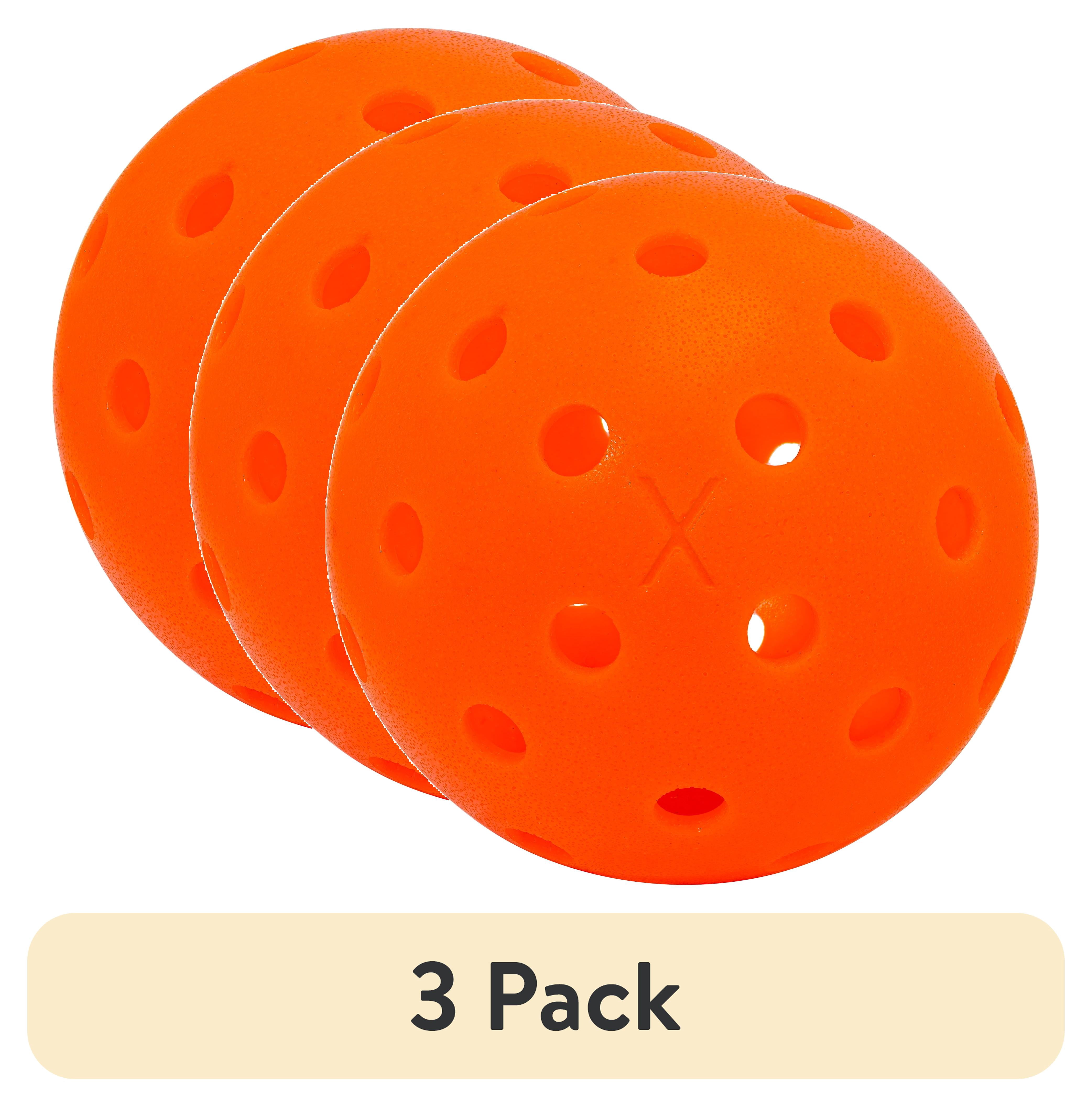 (3 pack) Franklin Sports X-40 Outdoor Pickleballs - Official Size - Ember - 100 Pack