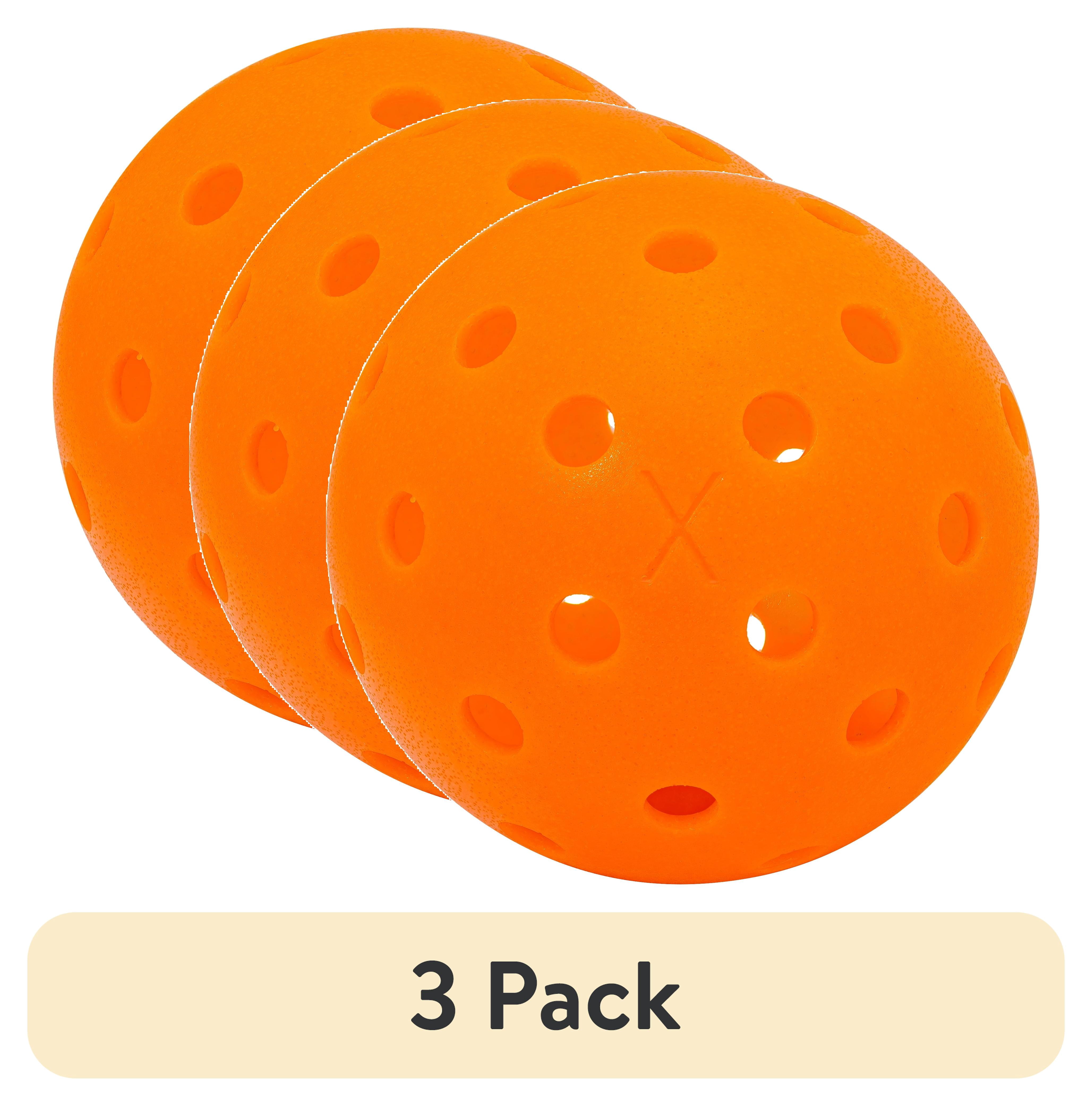 (3 pack) Franklin Sports X-40 Outdoor Pickleballs - Official Size - Lava - 100 Pack