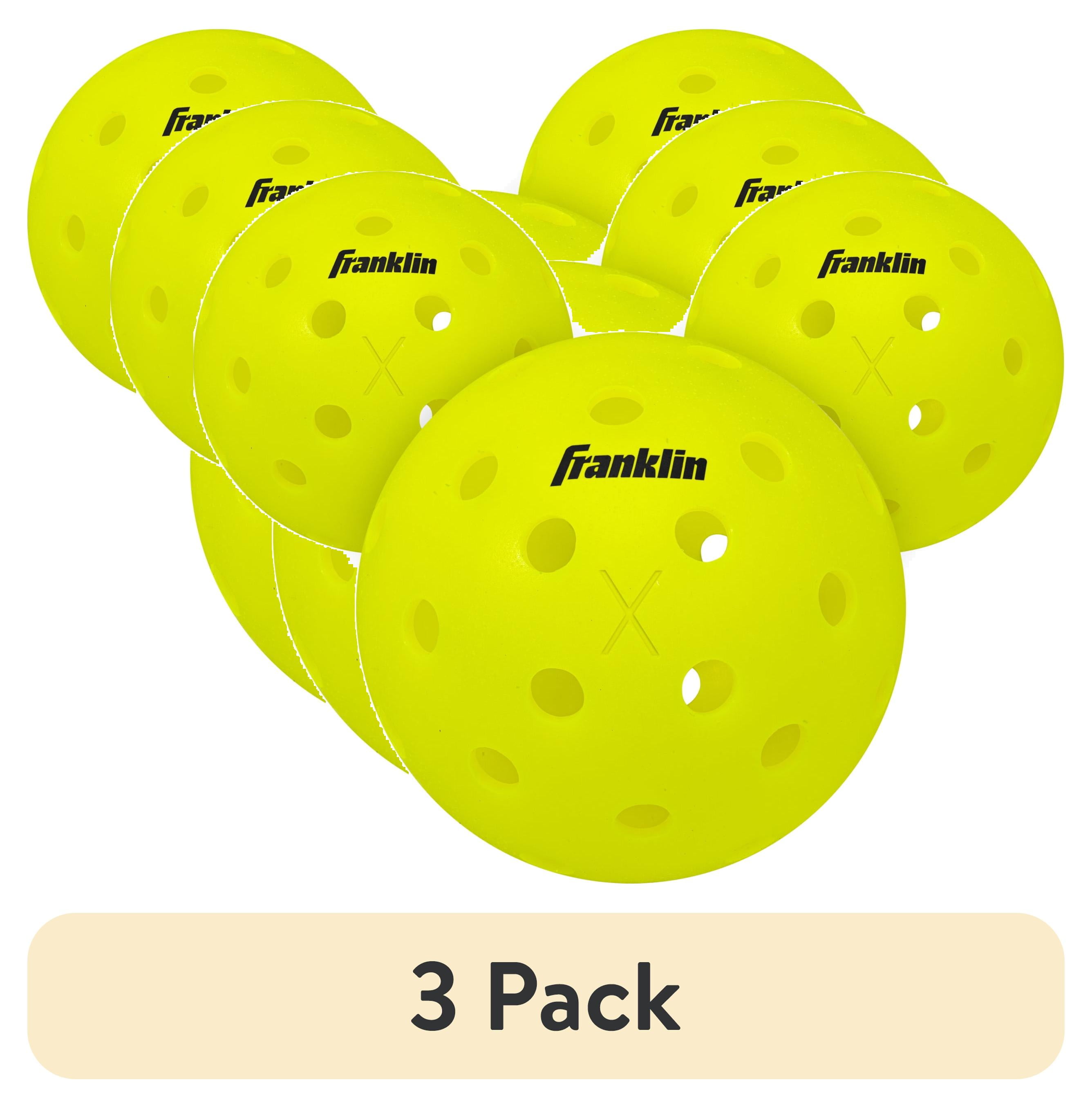 3 pack) Franklin Sports X-40 Outdoor Pickleballs - Official Size