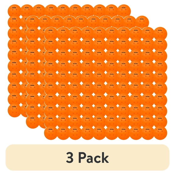 (3 pack) Franklin Sports X-40 USAPA Approved Pickleballs - 100 Pack - Lava