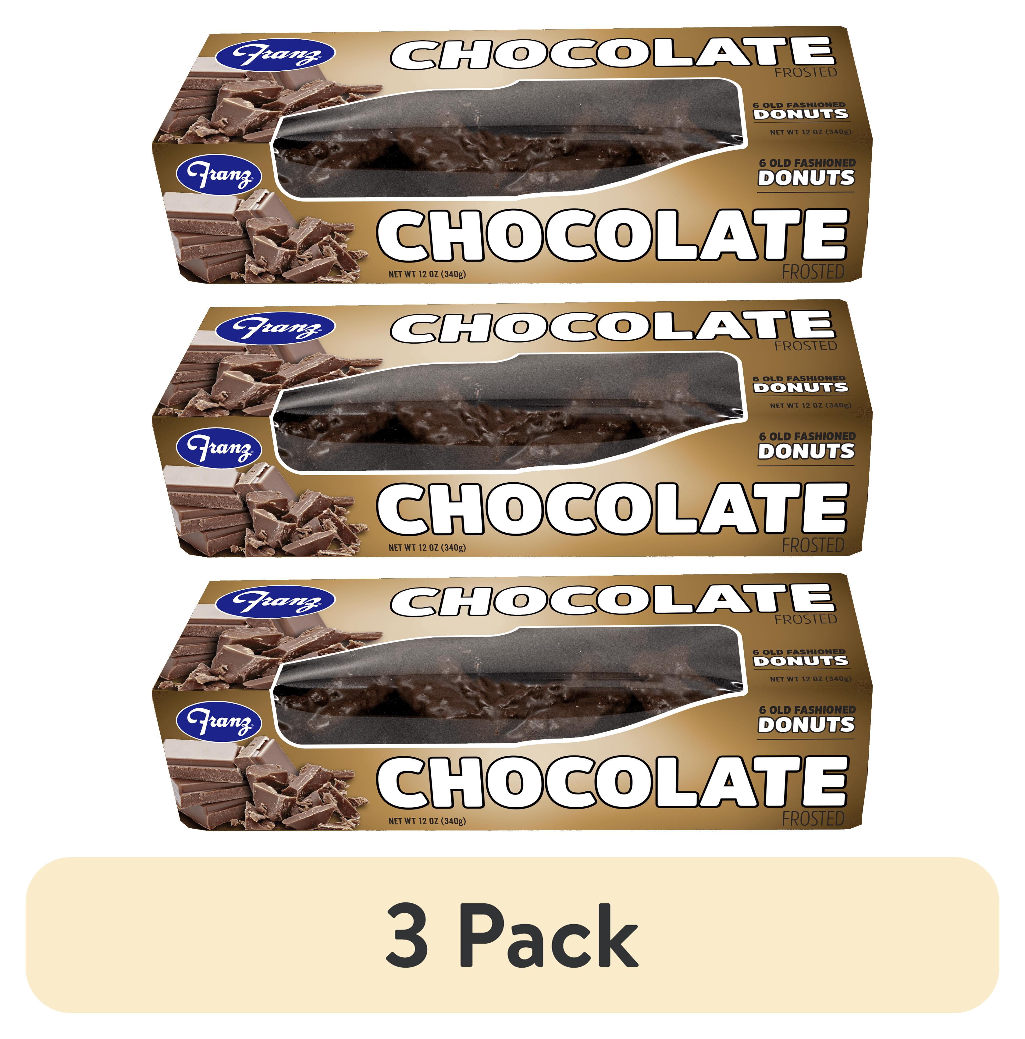 (3 pack) Franz Chocolate Old Fashioned Donuts, 12 oz, 6 Count