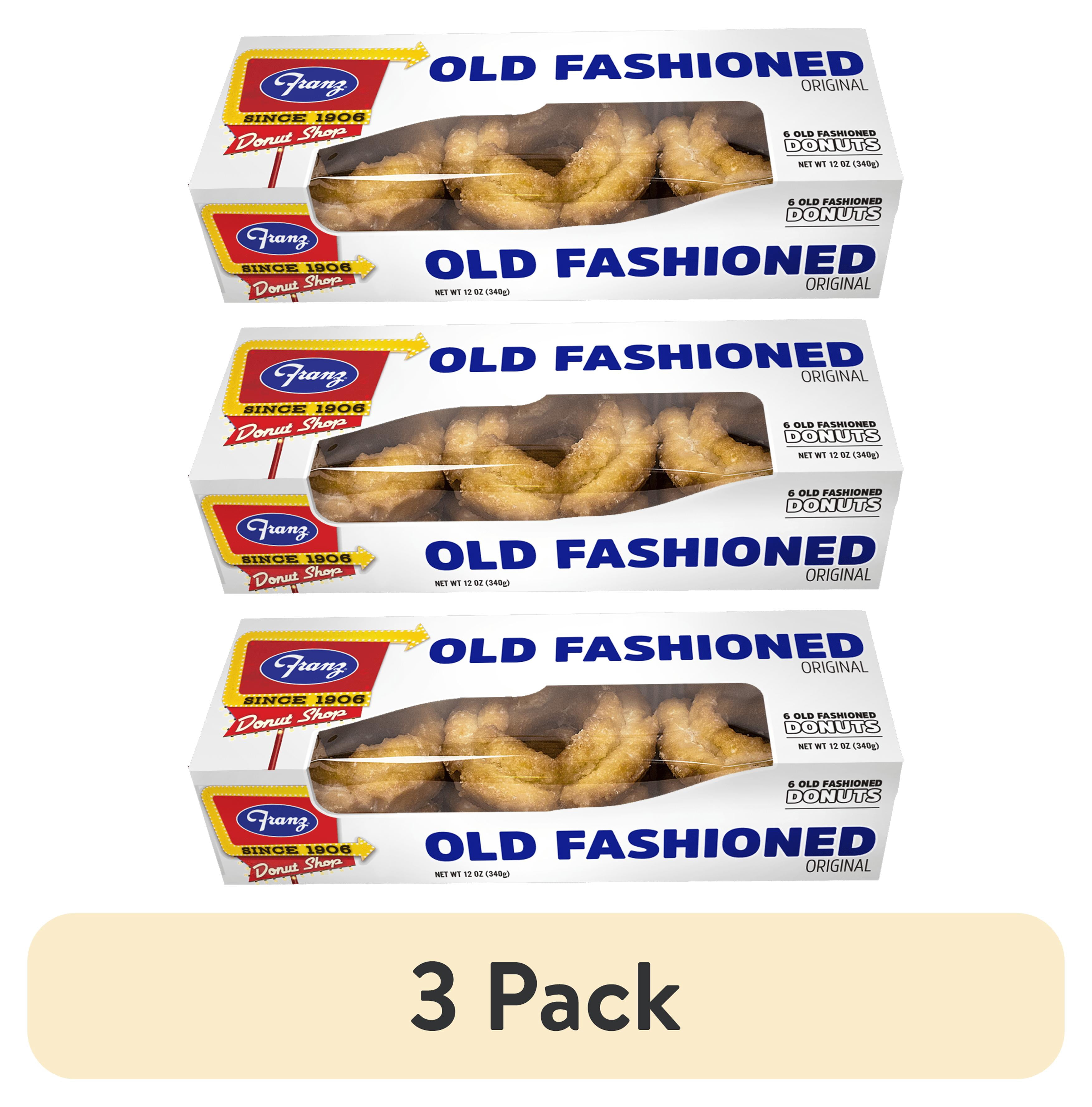 (3 pack) Franz Old Fashioned Donuts, 12 oz, 6 Count