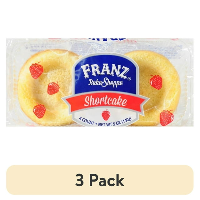 (3 pack) Franz  Shortcake Cups, 5 oz, 4 Count