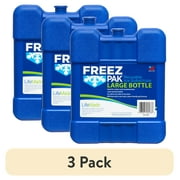 3 pack Freez Pak Large Reusable Ice Pack with Hard Shell, 2.4lbs