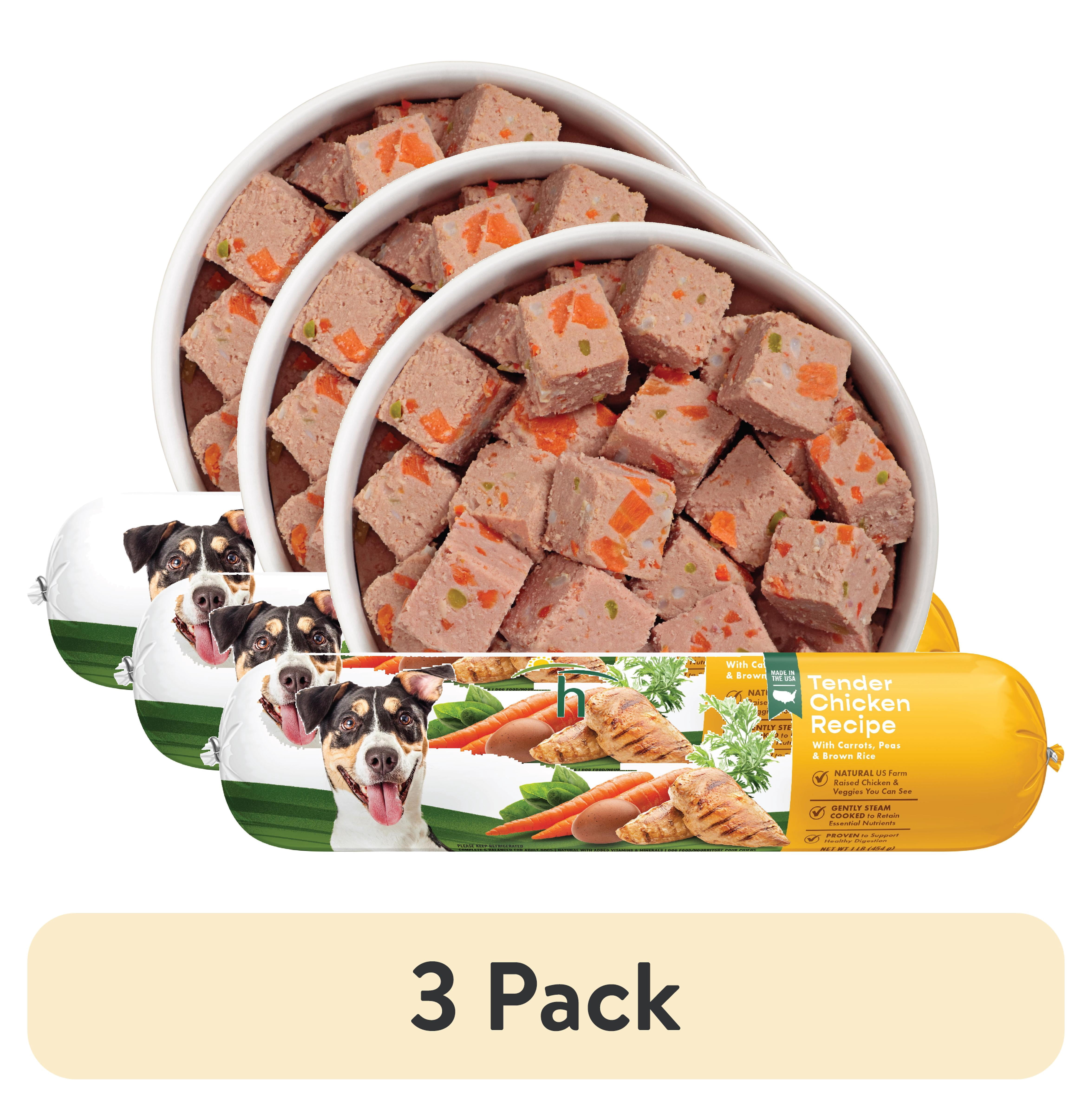 3 pack) Freshpet Fresh Dog Food, Tender Chicken Recipe, Slice