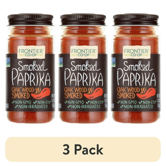 (3 pack) Frontier Oakwood Smoked Paprika, 1.87 oz Bottle