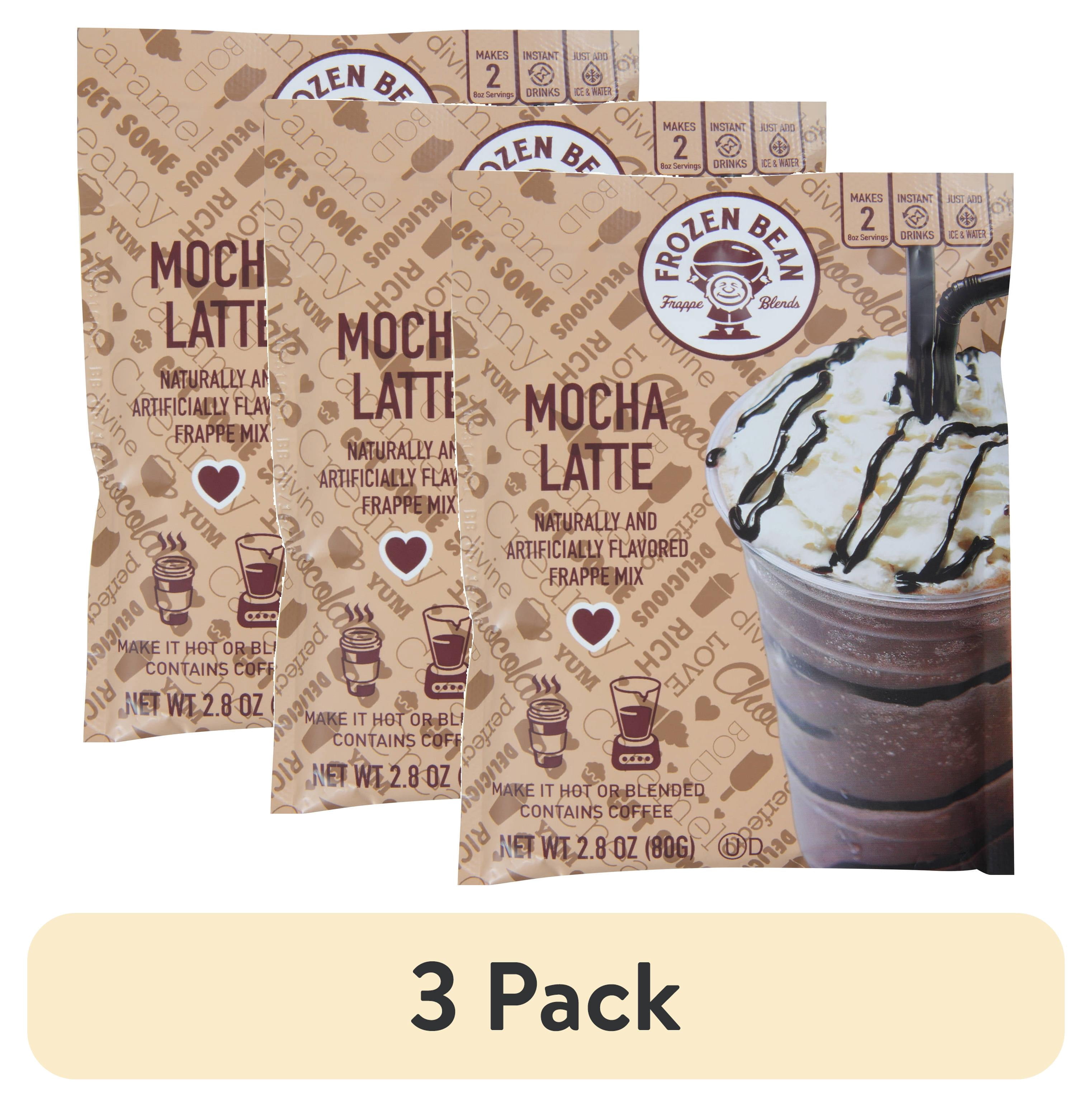 (3 pack) Frozen Bean Mocha Latte Frappe Mix, 2.8 oz