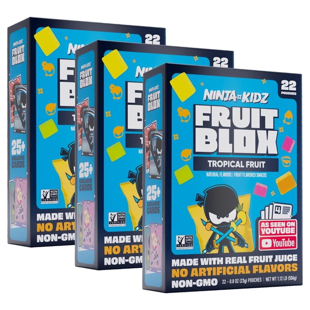 FruitBlox Ninja Snacks - Fruit snacks for online retail - Walmart