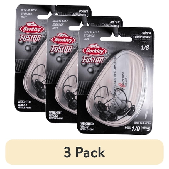 (3 pack) Fusion19™ Weighted Wacky Head
