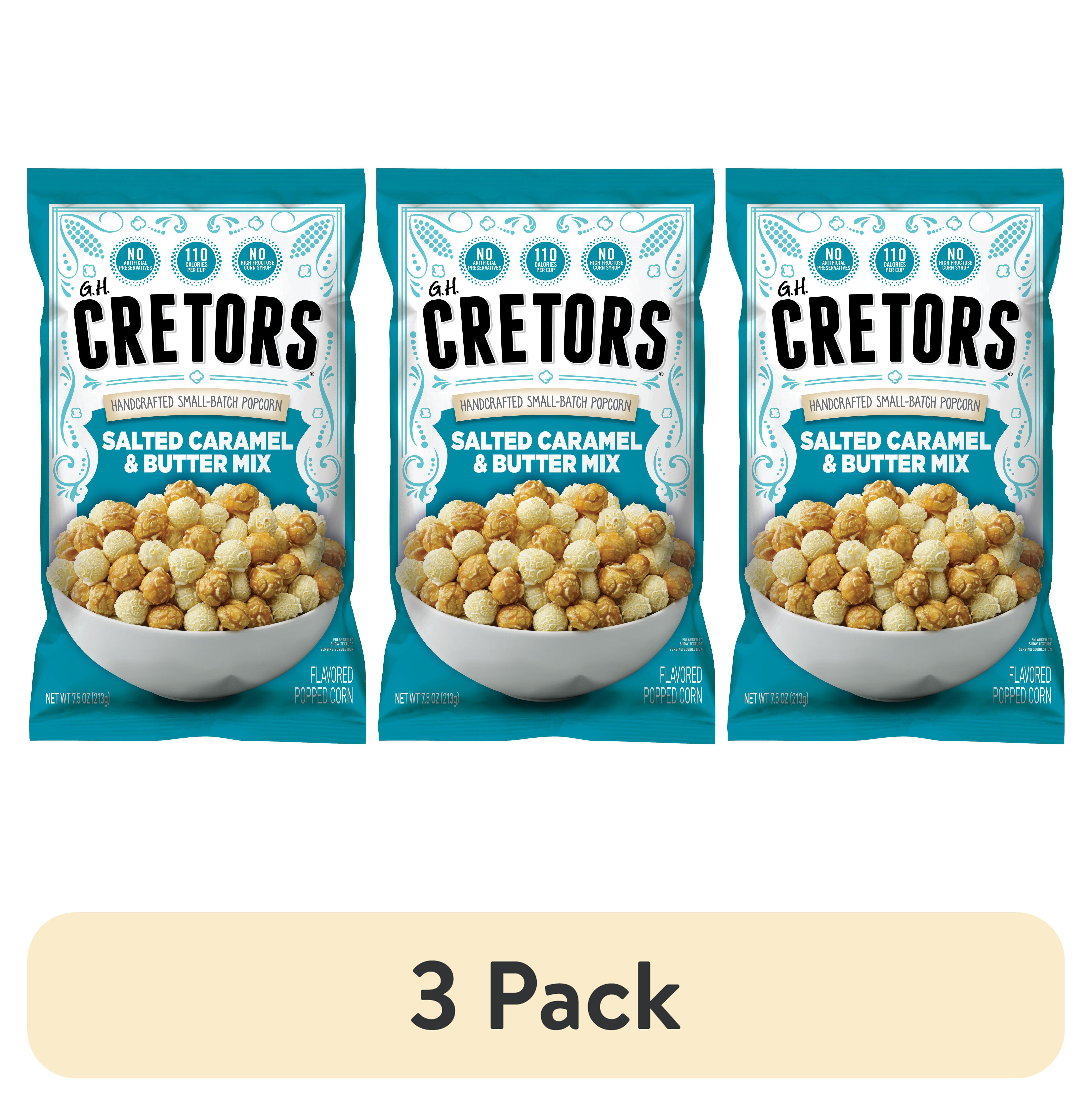 (3 pack) G.H. Cretors Salted Caramel & Butter Mix Popcorn, 7.5 oz Bag