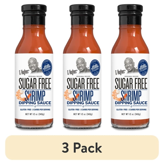 (3 pack) G Hughes Sugar Free Shrimp Dipping Sauce, 12 oz
