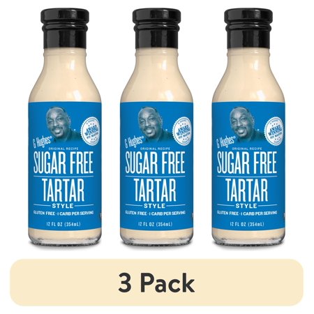 (3 pack) G Hughes Sugar Free Tartar Style Sauce, 12 oz