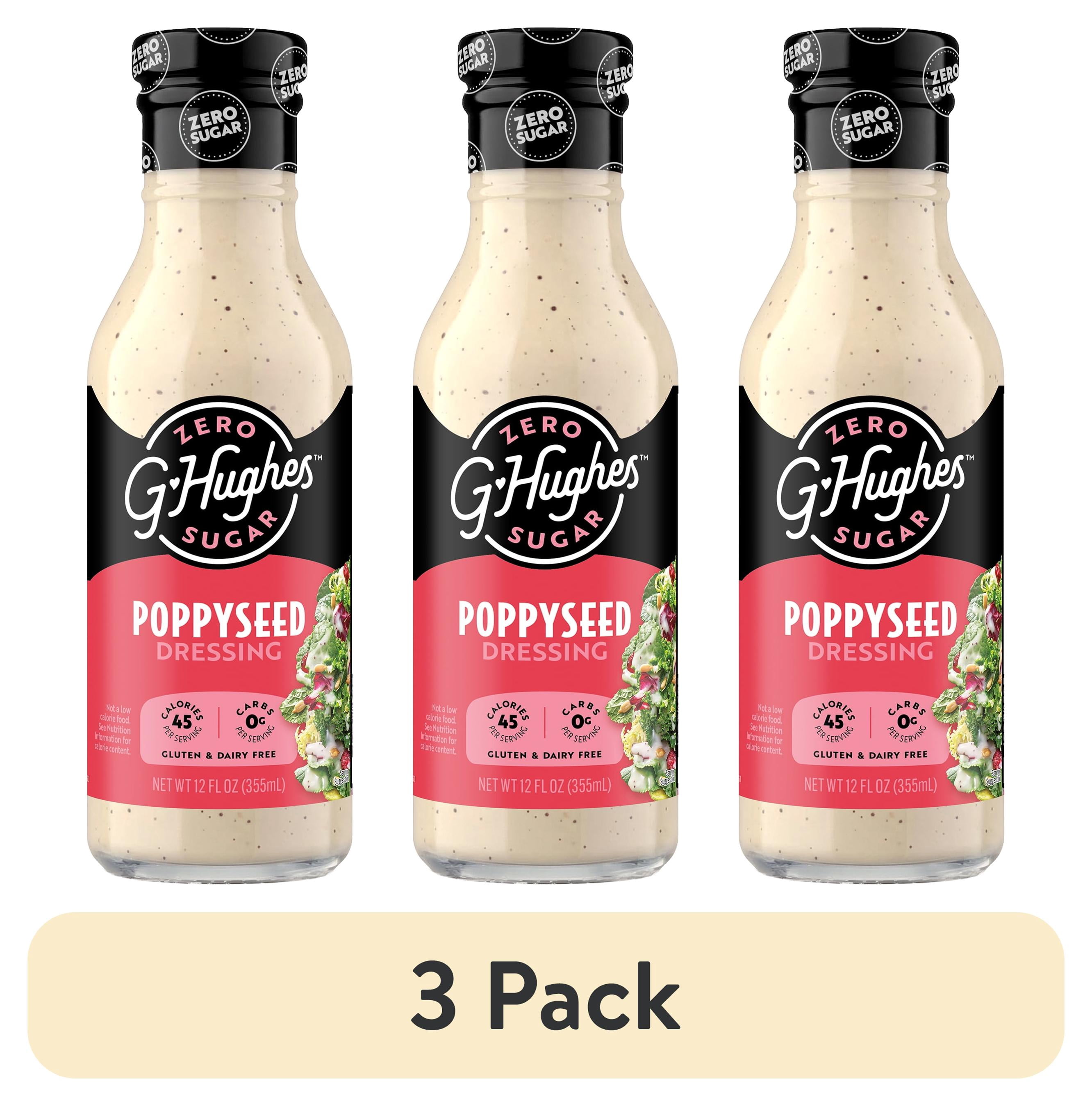 (3 pack) G Hughes Zero Sugar Poppyseed Salad Dressing