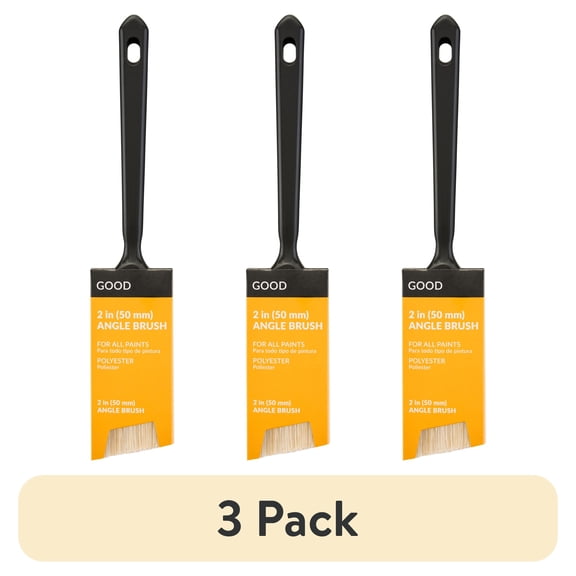 (3 pack) GOOD 2" Polyester Angle Brush