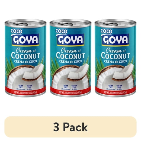 (3 pack) GOYA Cream of Coconut 15 oz Can