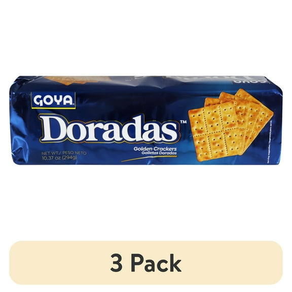 (3 pack) GOYA Doradas Golden Crackers, 10.37 oz