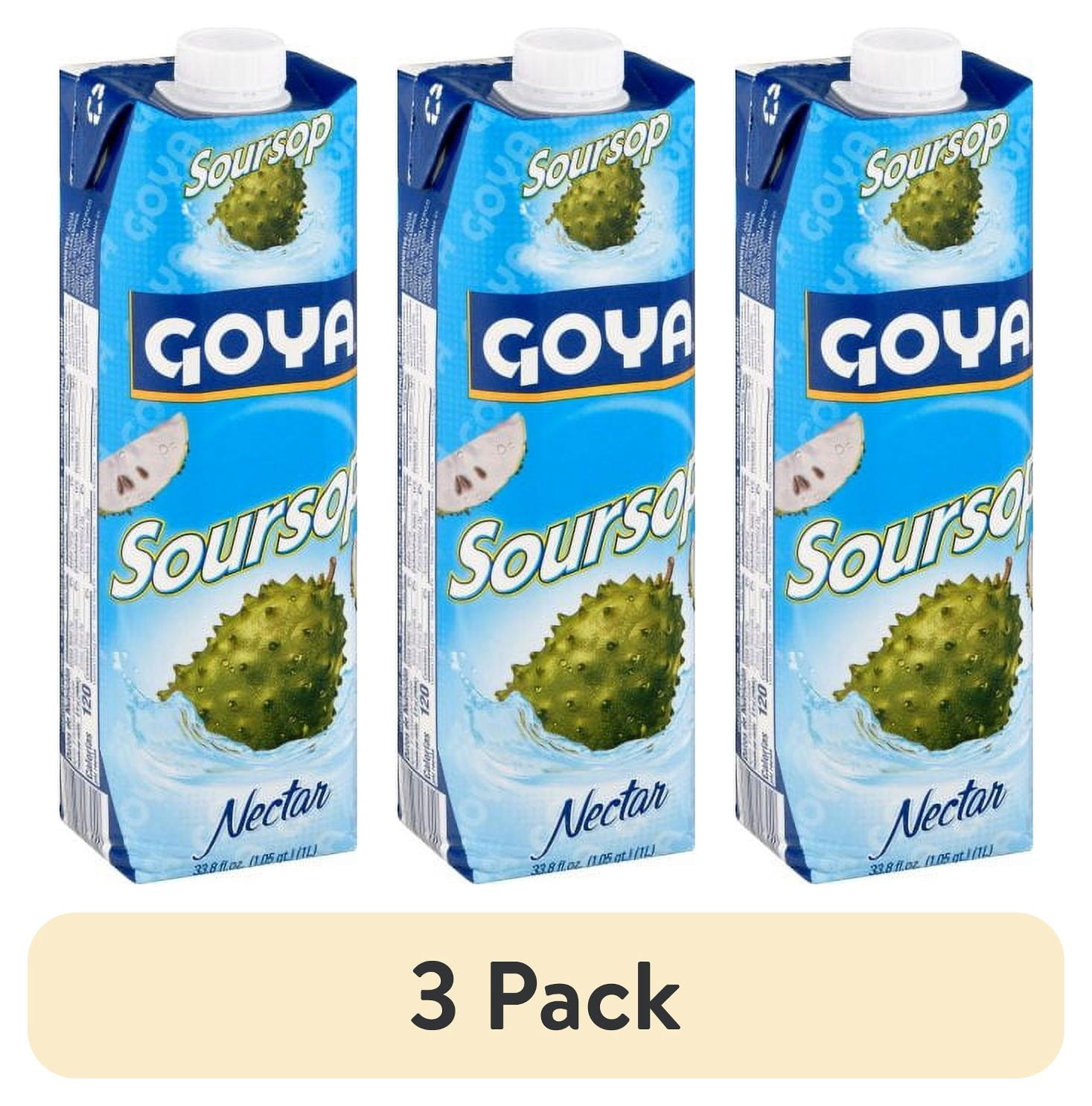 (3 pack) GOYA Guanabana Soursop 33.80 Oz