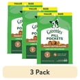 thumbnail image 1 of (3 pack) GREENIES PILL POCKETS Peanut Butter Flavor Natural Capsule Treats for Dogs All Sizes, 15.8 oz. Pack (60 Treats), 1 of 12