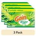 thumbnail image 1 of (3 pack) Gain Dryer Sheets, Original Scent, 180 Count, 1 of 12