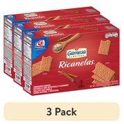 (3 pack) Gamesa, Ricanelas Cinnamon Cookies, 17.2 oz Box, 5 Individually Wrapped Sleeves