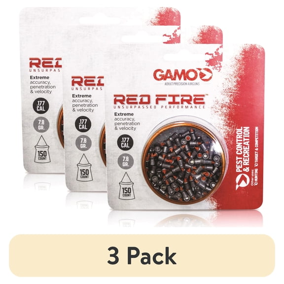 (3 pack) Gamo Red Fire Pellets .177 Cal. Ammunition
