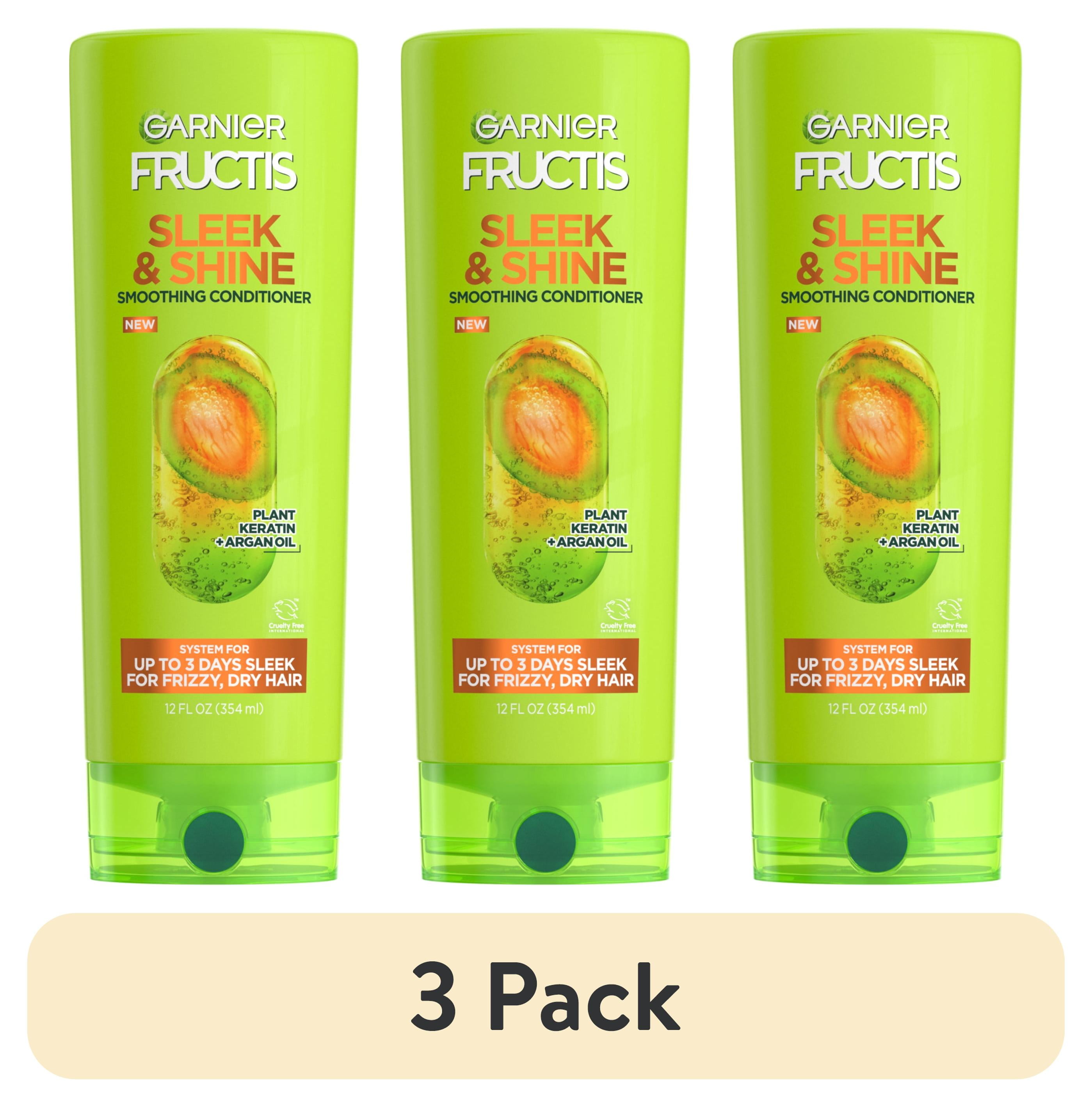 (3 pack) Garnier Fructis Sleek & Shine Conditioner 12 FL OZ