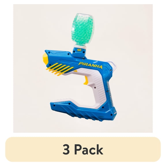 (3 pack) Gel Blaster Piranha, 150 FPS, Full Automatic, Water-Resistant Water Bead Blaster