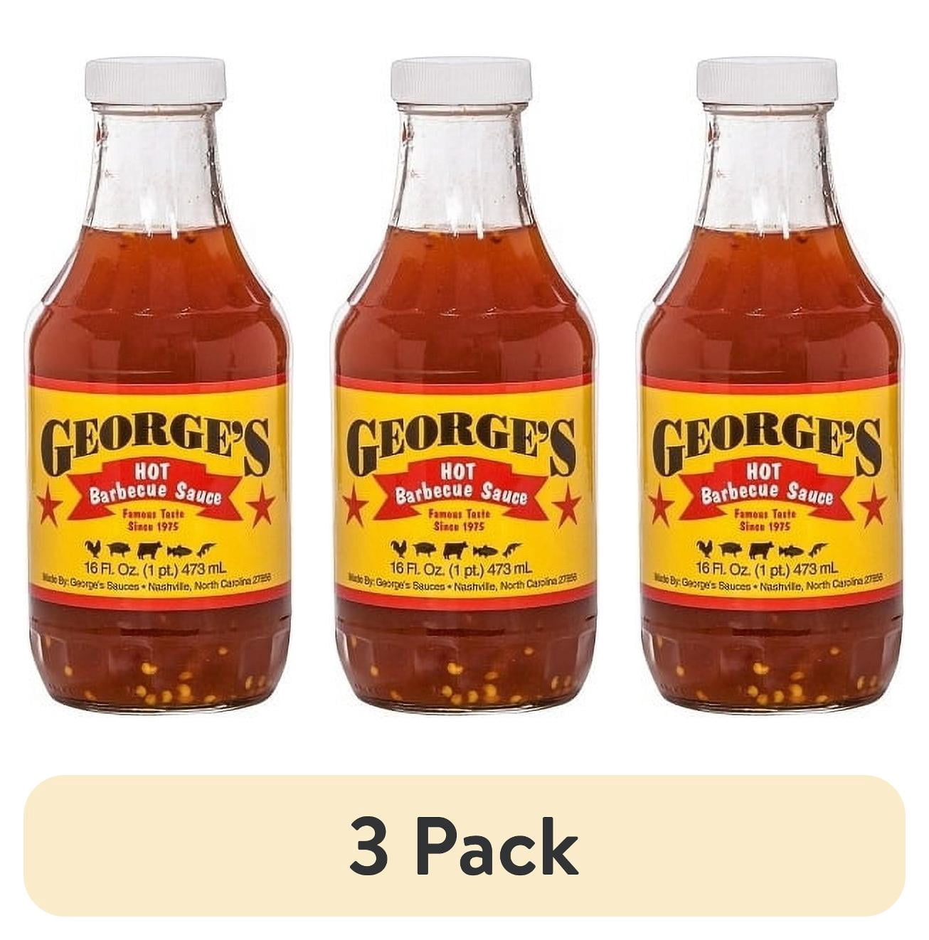 (3 pack) George's Hot Barbecue Sauce