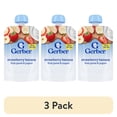 thumbnail image 1 of (3 pack) Gerber Toddler Food, Strawberry Banana, Fruit Puree and Yogurt Baby Pouches, 1 of 17