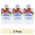 thumbnail image 1 of (3 pack) Gerber Snacks for Toddler Fruit & Yogurt, Very Berry, 3.5 oz Pouch, 1 of 17
