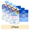 thumbnail image 1 of (3 pack) Gerber Toddler Food, Apple Cinnamon, Fruit Puree, Yogurt & Whole Grains Pouches 3.5 oz, 1 of 17