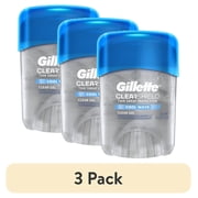 (3 pack) Gillette Antiperspirant Deodorant for Men, Clear Gel, Cool Wave, 0.5 oz