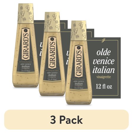 (3 pack) Girard's - Olde Venice Italian Vinaigrette Dressing, 12 fl oz