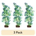 thumbnail image 1 of (3 pack) GloFish Plant Aquarium Décor, Green and Blue Large, Fluorescent Under Blue LED Light, 1 of 7