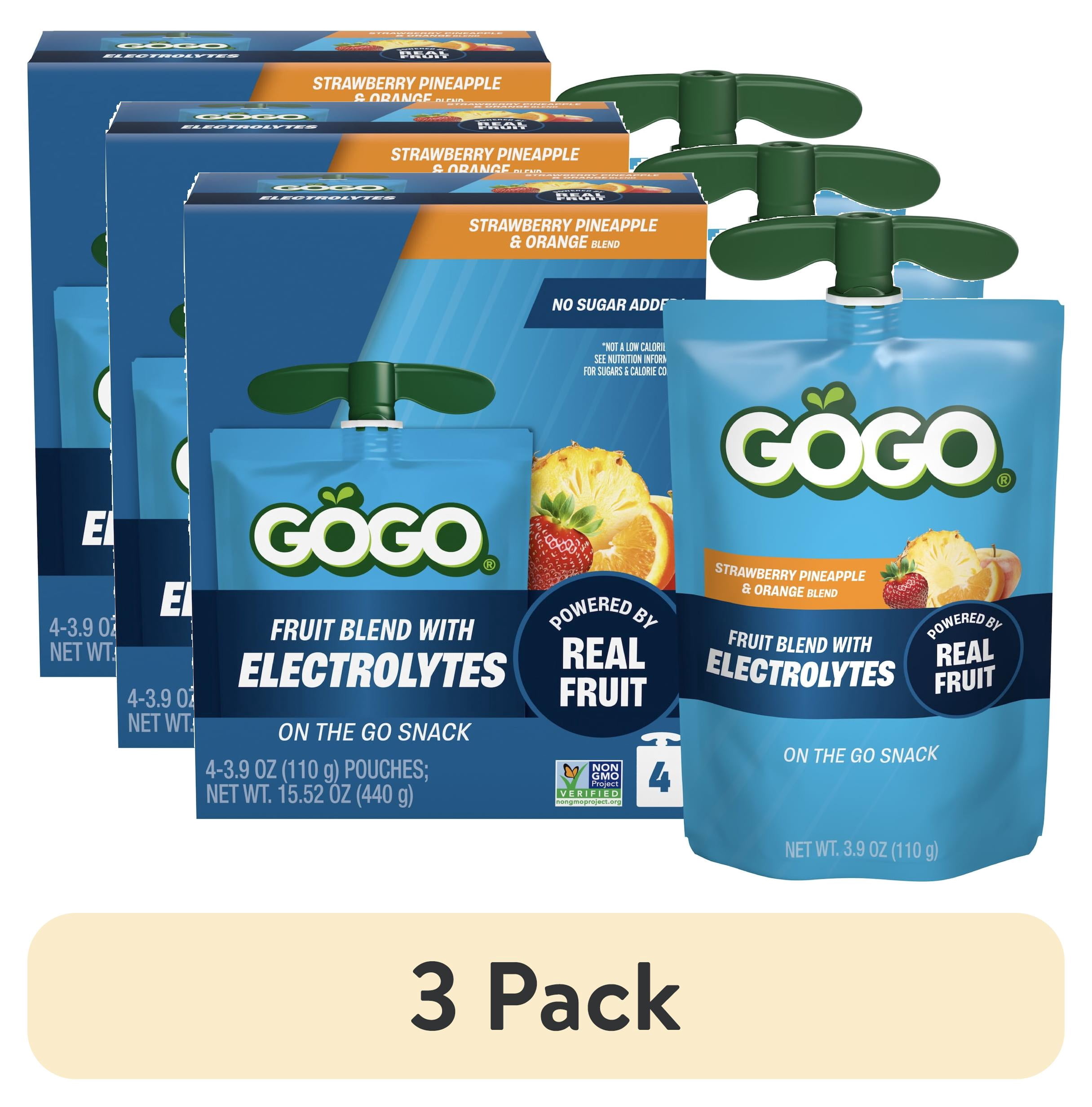 GoGo squeeZ Electrolyte 4pk - Fruit snacks for food retail