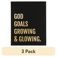 thumbnail interactive-video image 1 of (3 pack) God Goals Growing 8x10 Hardcover Journal, 1 of 9