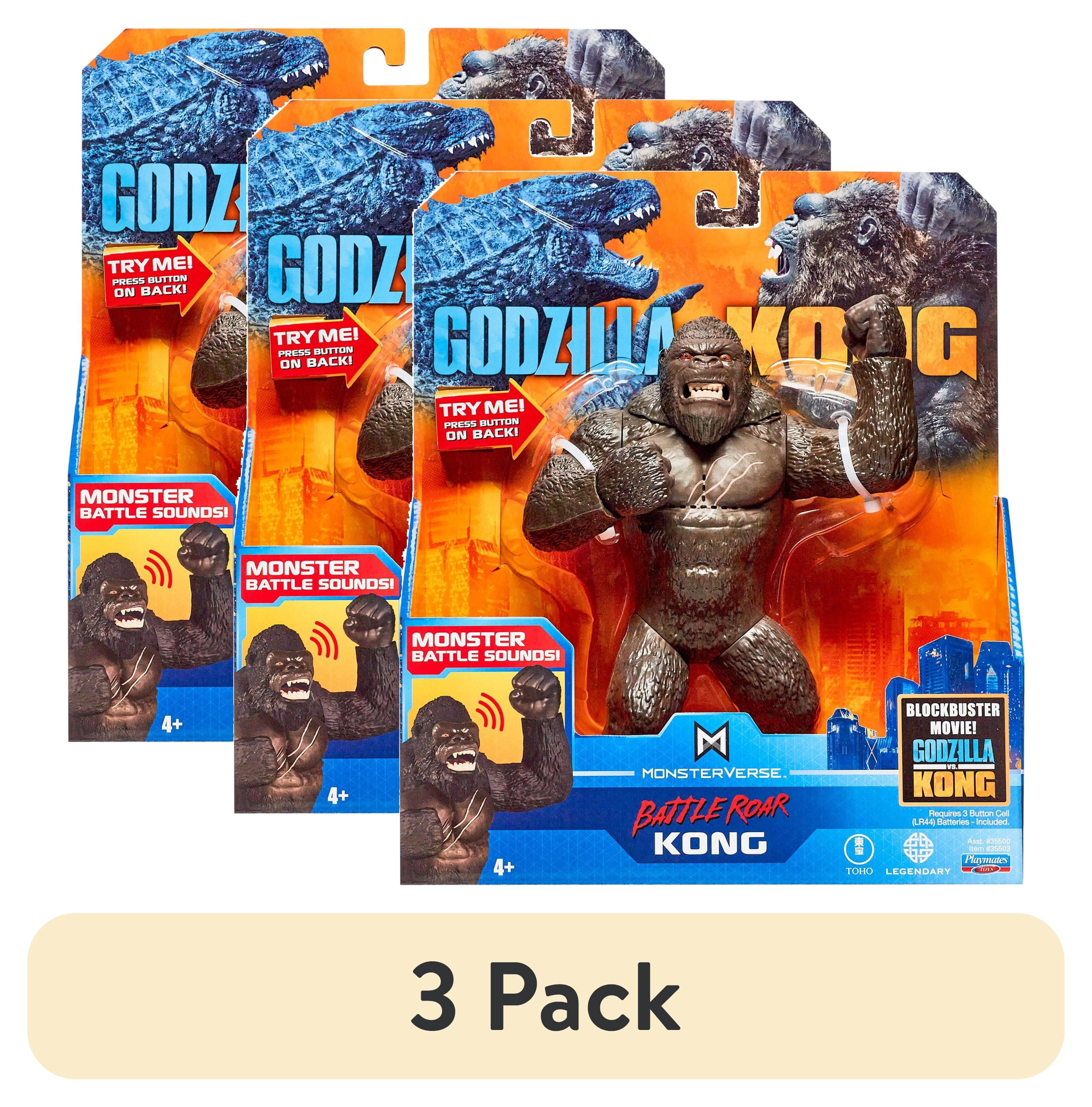 (3 pack) Godzilla vs Kong Deluxe Battle Roar Kong with Sound