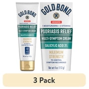 3 pack Gold Bond Multi-Symptom Psoriasis Relief Cream, 4 oz., Irritated, Scaling Skin, and Itchy Skin Relief