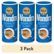(3 pack) Gold Medal Wondra Quick Mixing All Purpose Flour, 13.5 oz