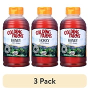 (3 pack) Golding Farms 100% Pure Honey, 24 oz Plastic Bottle