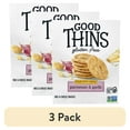 thumbnail image 1 of (3 pack) GOOD THINS Parmesan & Garlic Rice & Cheese Snacks Gluten Free Crackers, Snack Crackers, 3.5 oz, 1 of 16