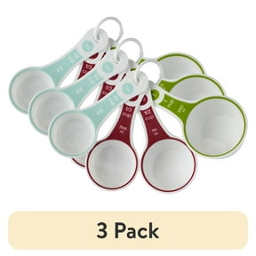 (3 pack) GoodCook PROfreshionals 4-Piece Multicolor Measuring Cup Set with Textured Grip Handles