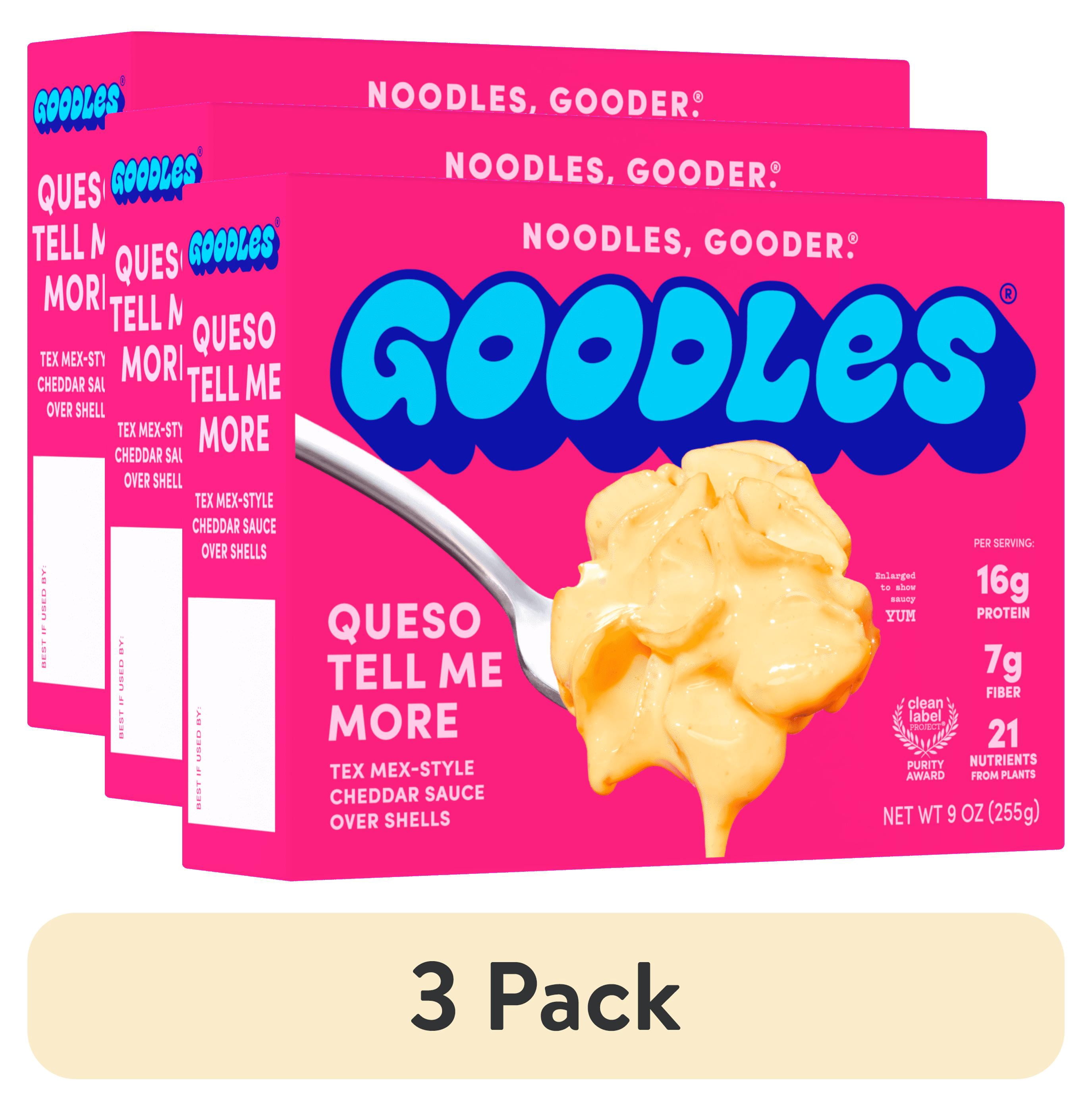 (3 pack) Goodles Deluxe Queso Liquid Mac & Cheese, Tex-Mex Style Cheddar, Shells 9oz;  Brand: GOODLES; Food Condition: Unprepared