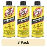 3 pack Goof Off Professional Strength Remover 16 fl. oz. - Latex Paint and Adhesive Remover