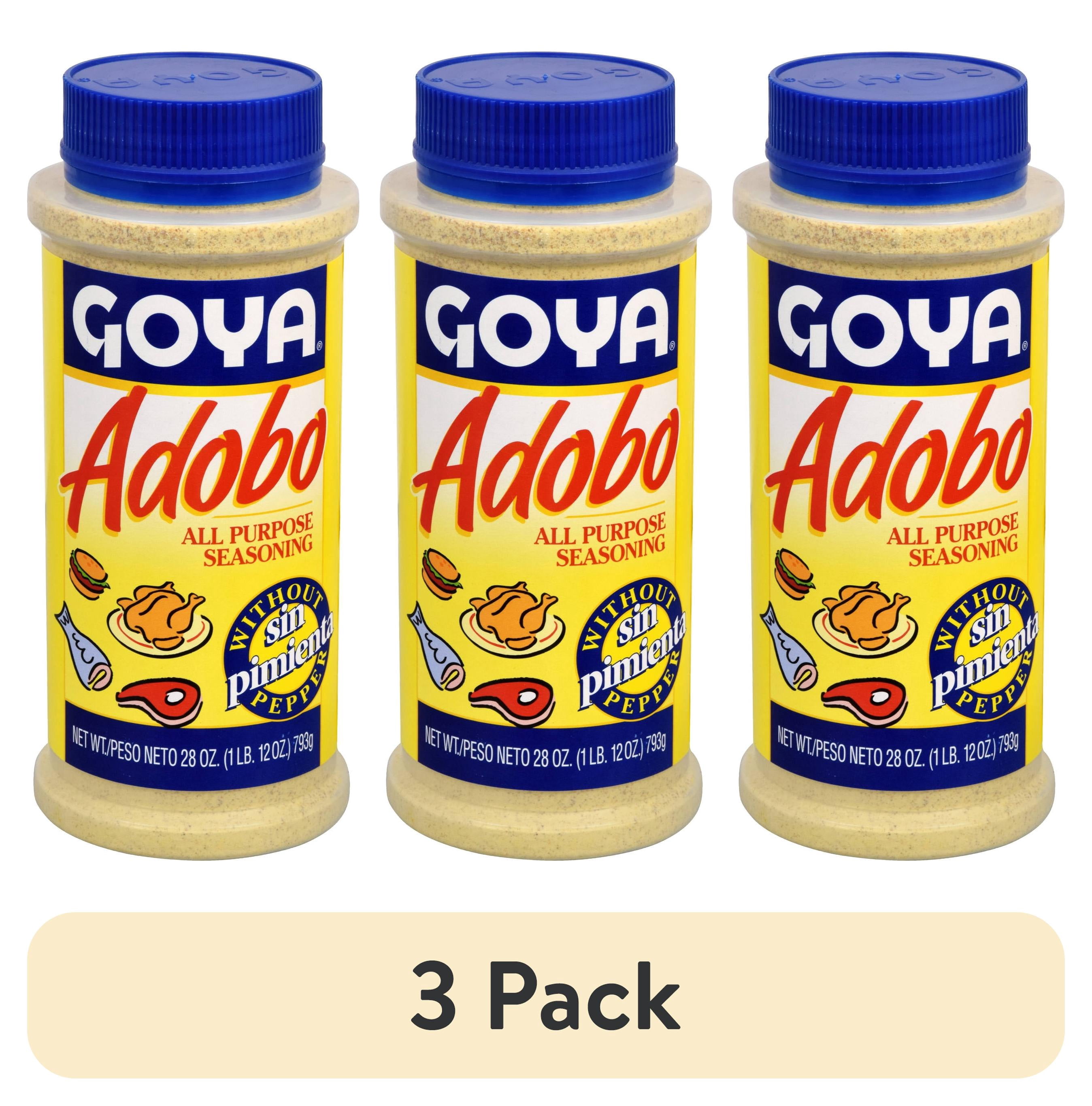 (3 pack) Goya Adobo All Purpose Seasoning, 28 oz